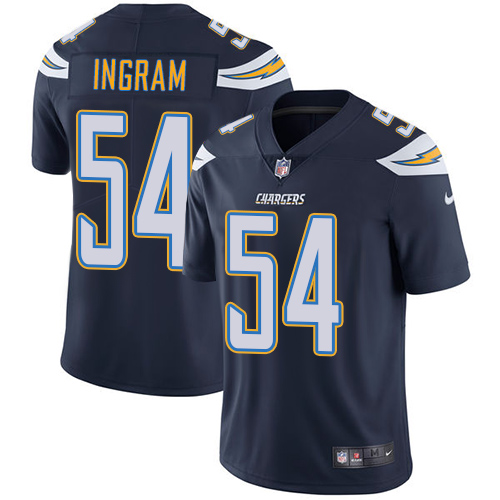 2019 men Los Angeles Chargers 54 Ingram blue Nike Vapor Untouchable Limited NFL Jersey